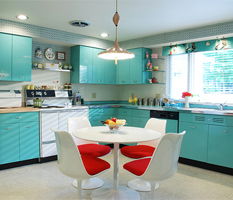 Cozinha azul - colorida