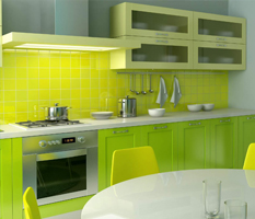 Cozinha verde - colorida