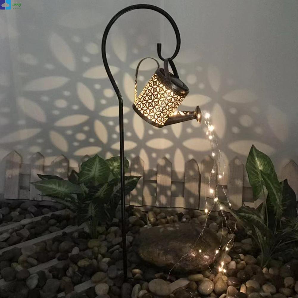 luminária de jardim de ferro forjado