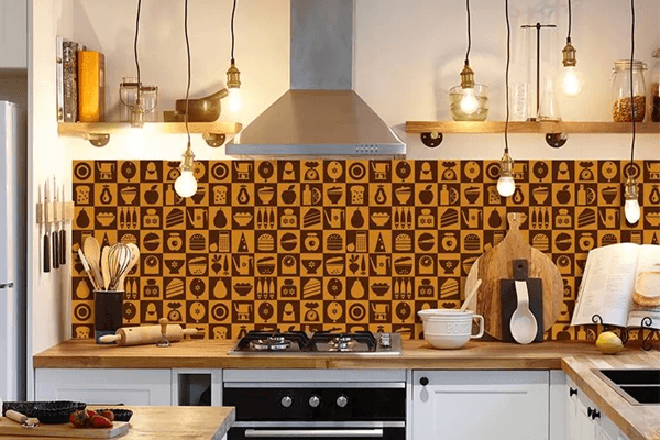 Papel de parede na decoração da sua cozinha