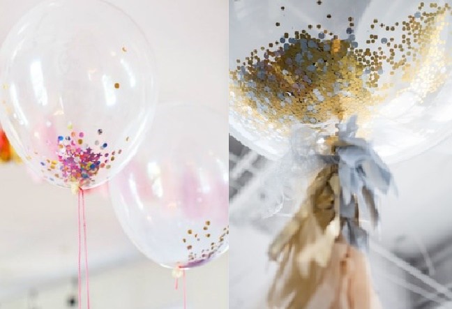 decoração balões suspenso