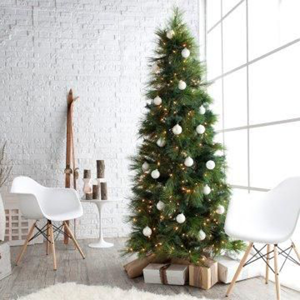 árvore de natal de estilo minimalista