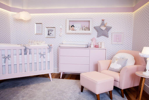 decoração quarto de bebê sexo feminino