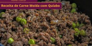 Receita de Carne Moída com Quiabo
