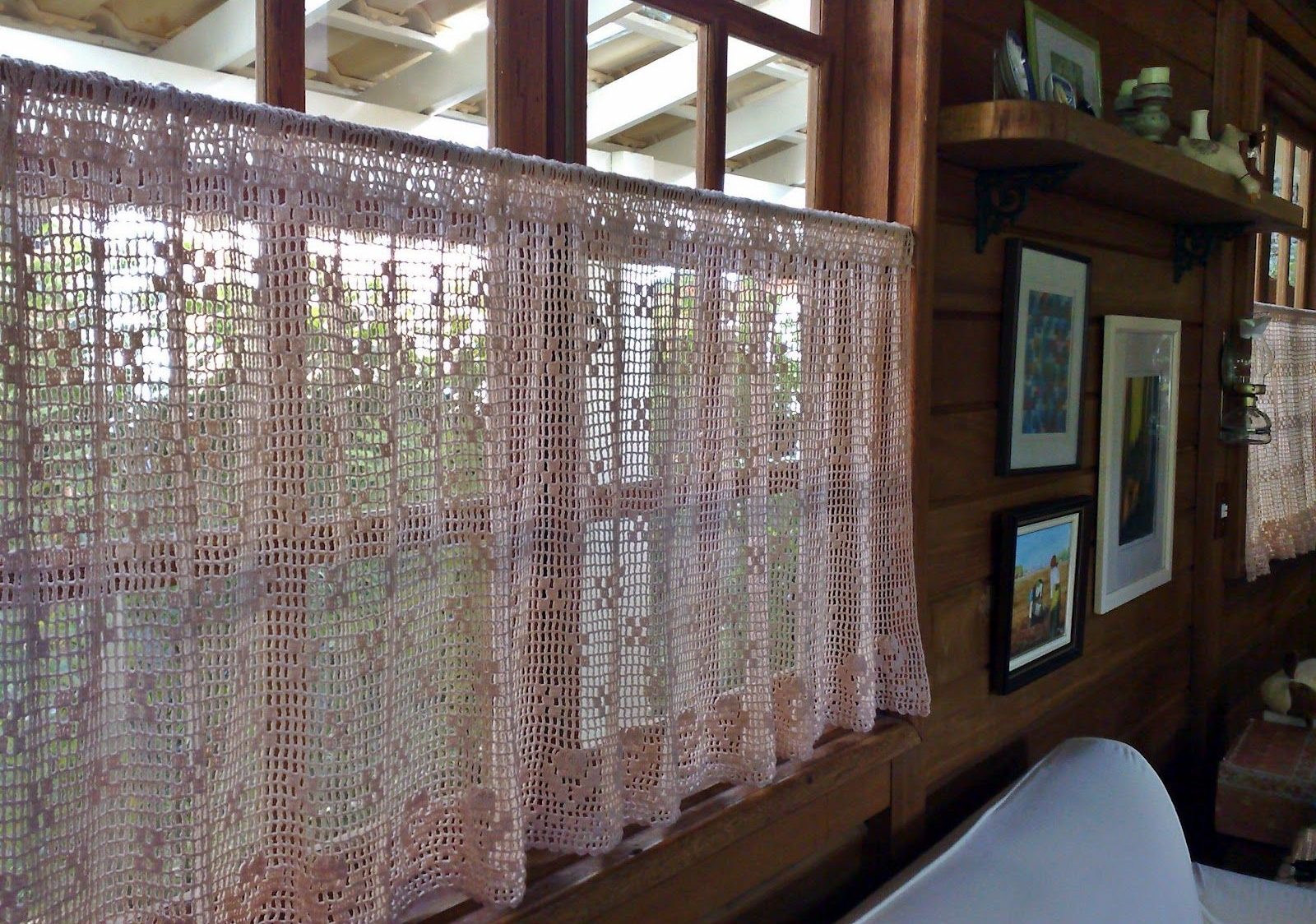 cortina em decoração de casa da roça