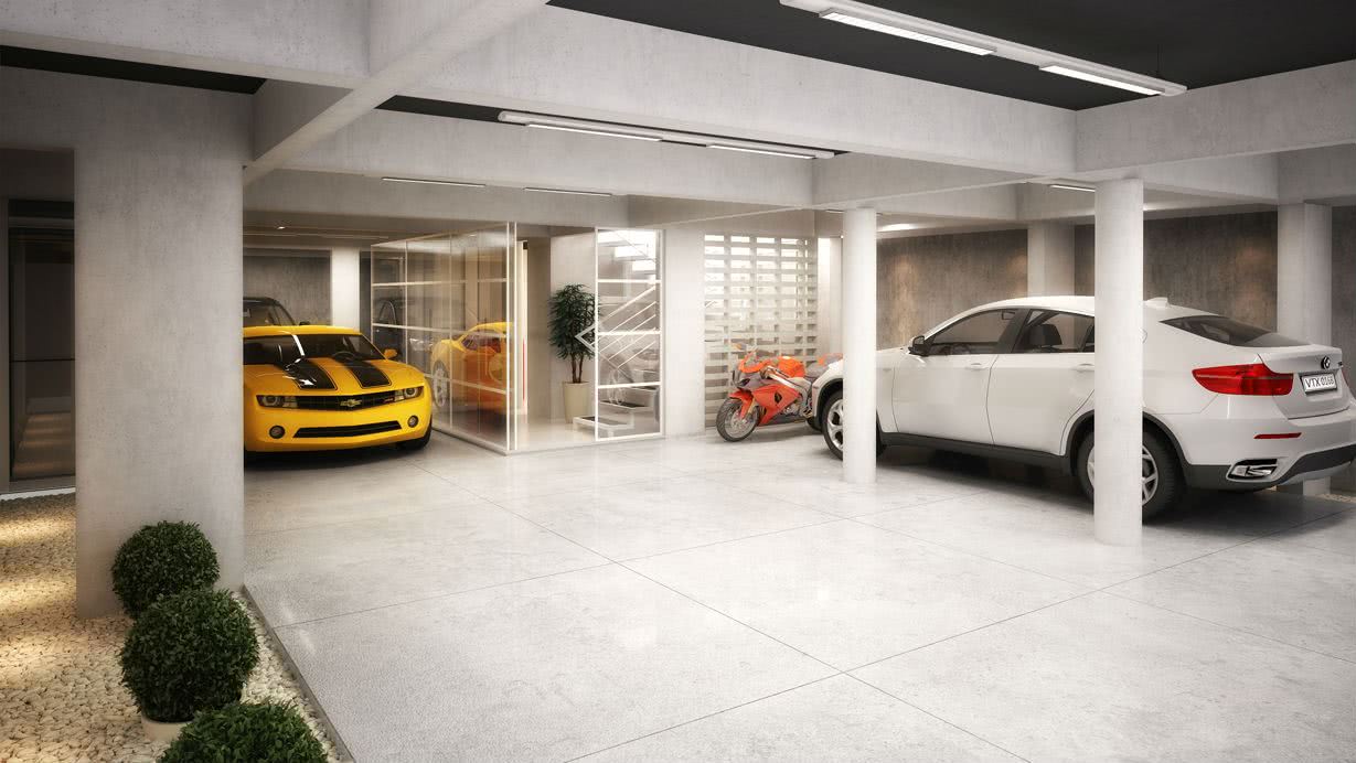 piso de concreto para garagem
