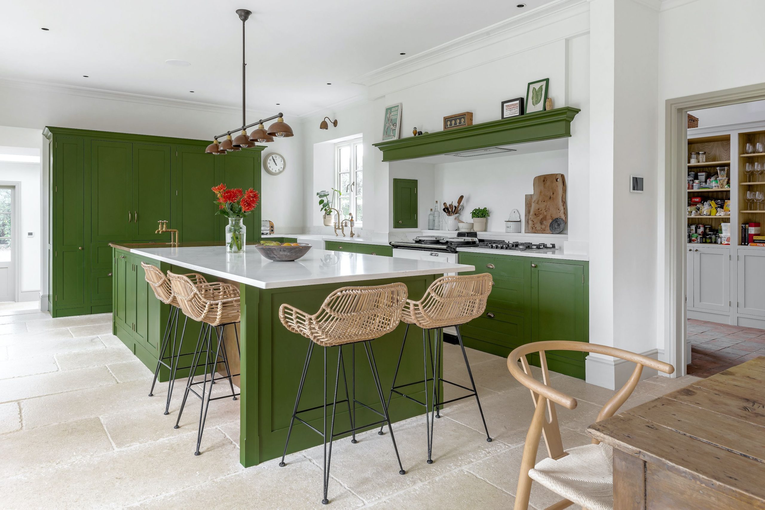 cozinha moderna verde