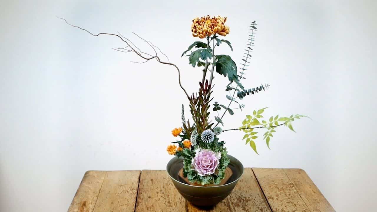 vaso de ikebana