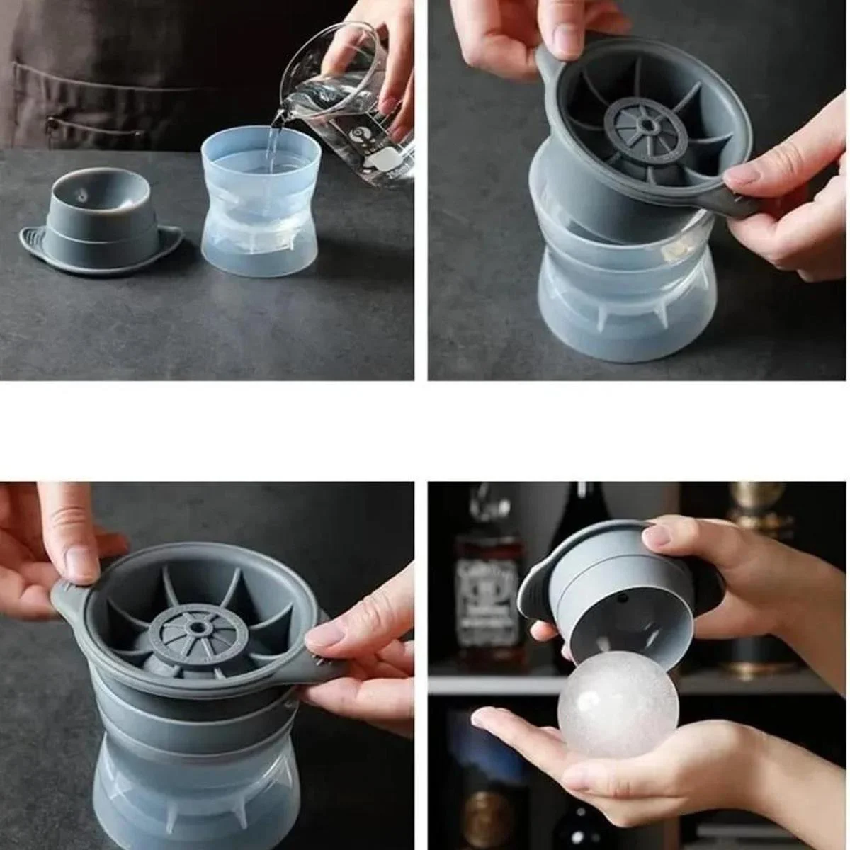 forma para fazer gelo redondo