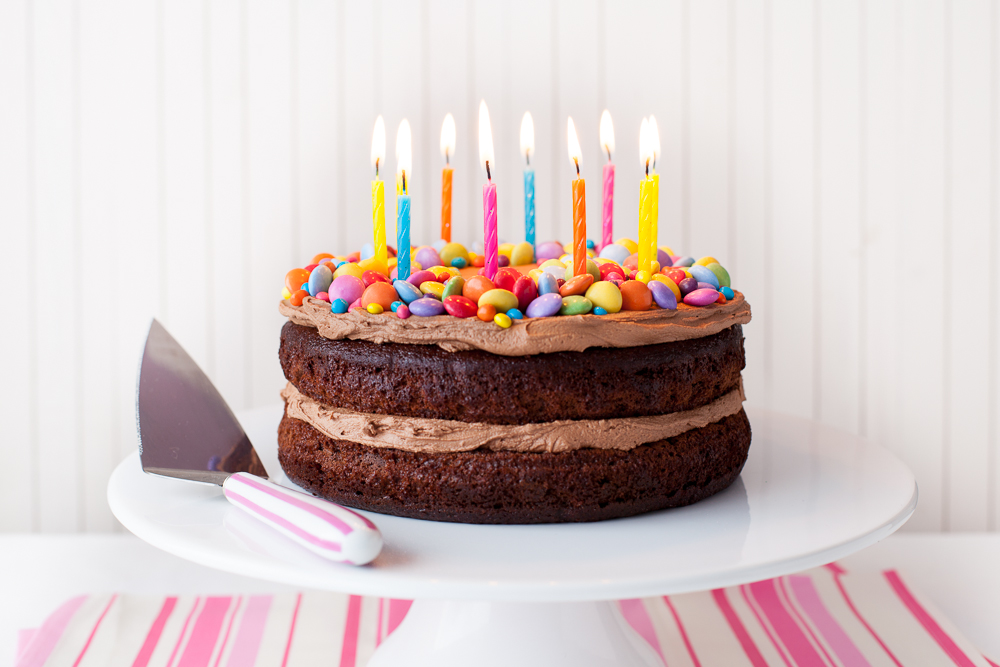 bolo simples de aniversário