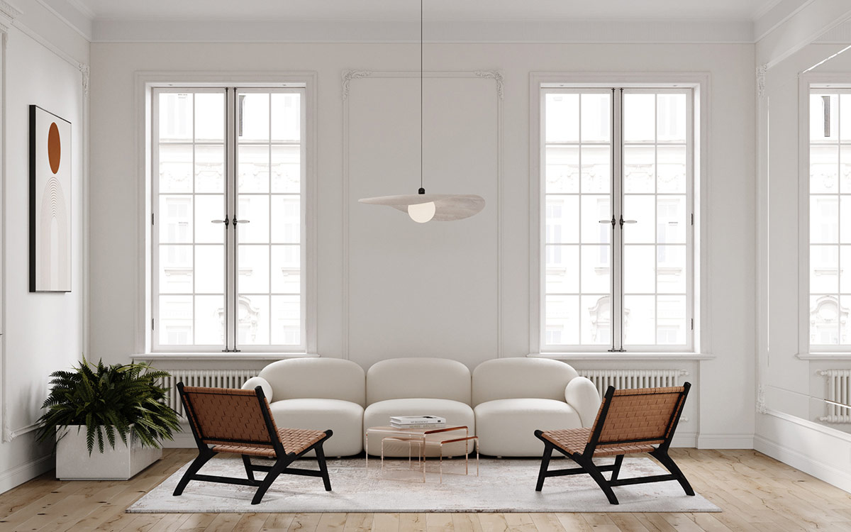 sala de estar com estilo minimalista