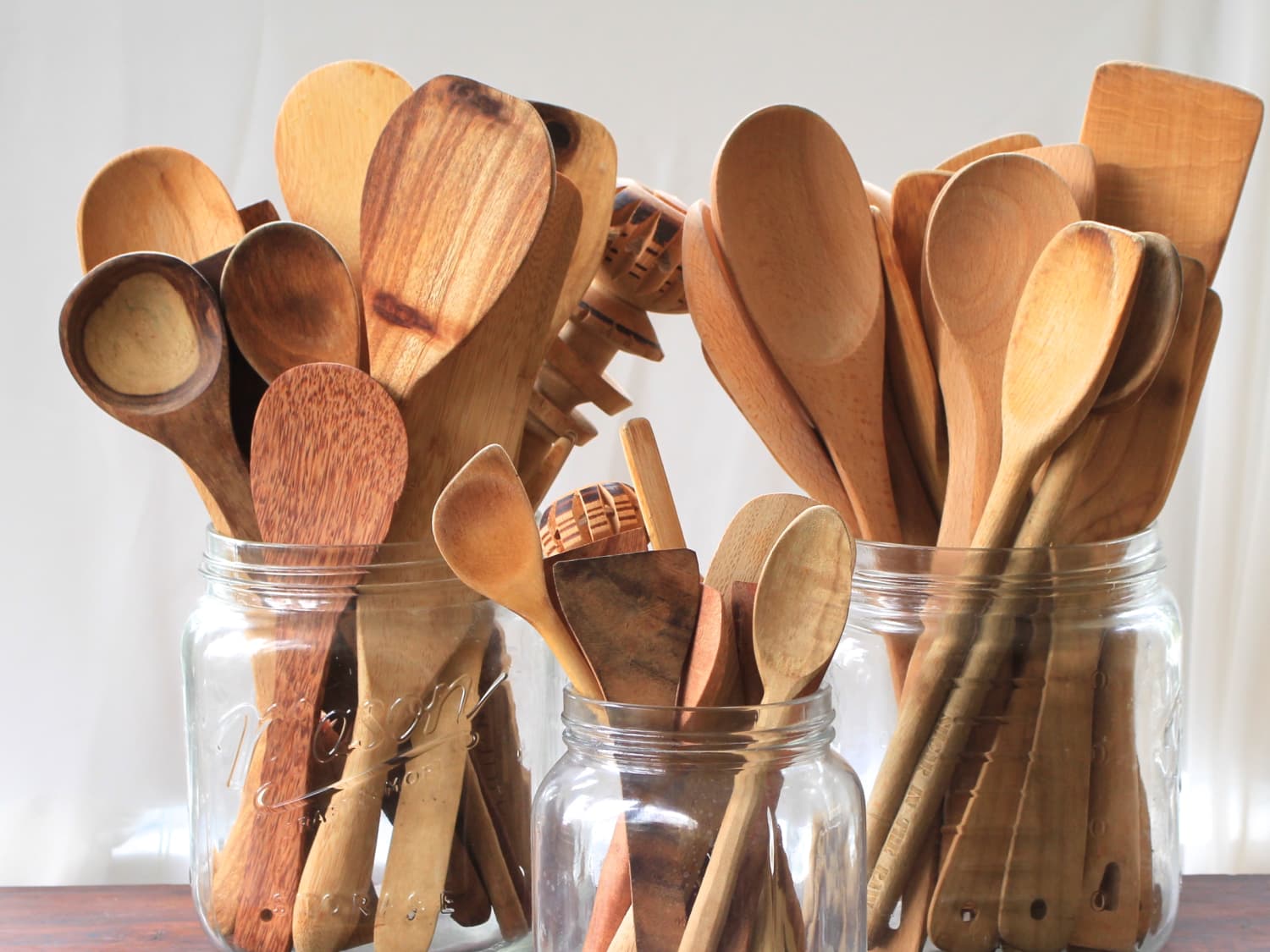 utensílios de cozinha de madeira