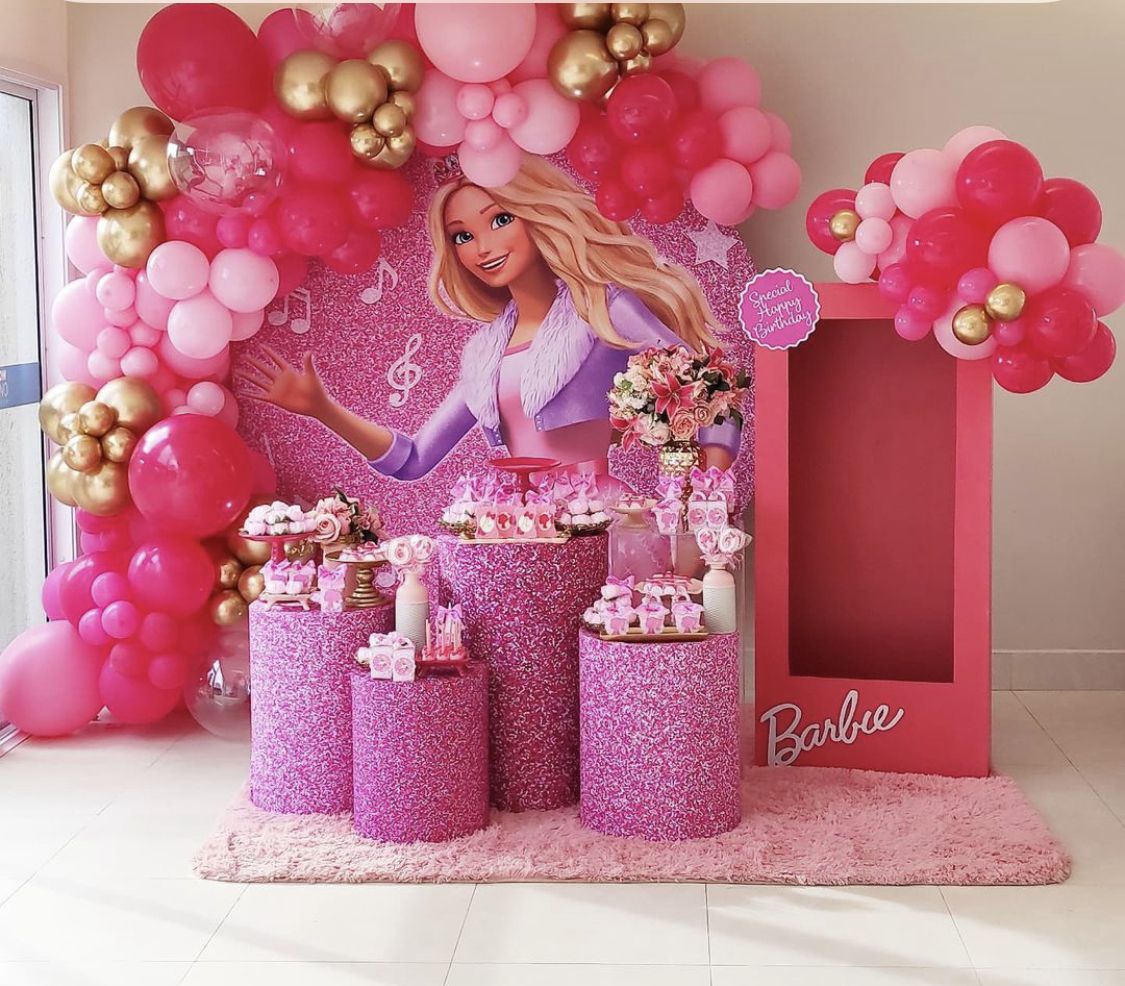 Festa da Barbie: 10 dicas de decoração para aniversários (Imagem: Pinterest)