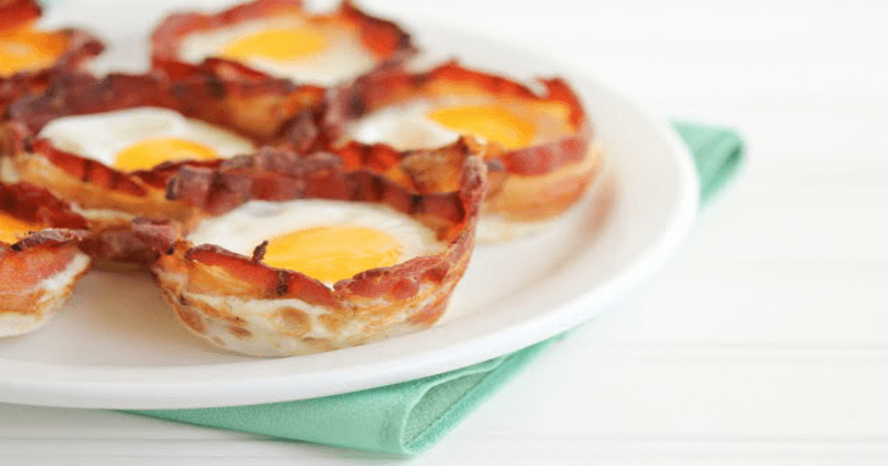 Porta-ovos de Bacon