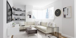 sala de estar em estilo minimalista
