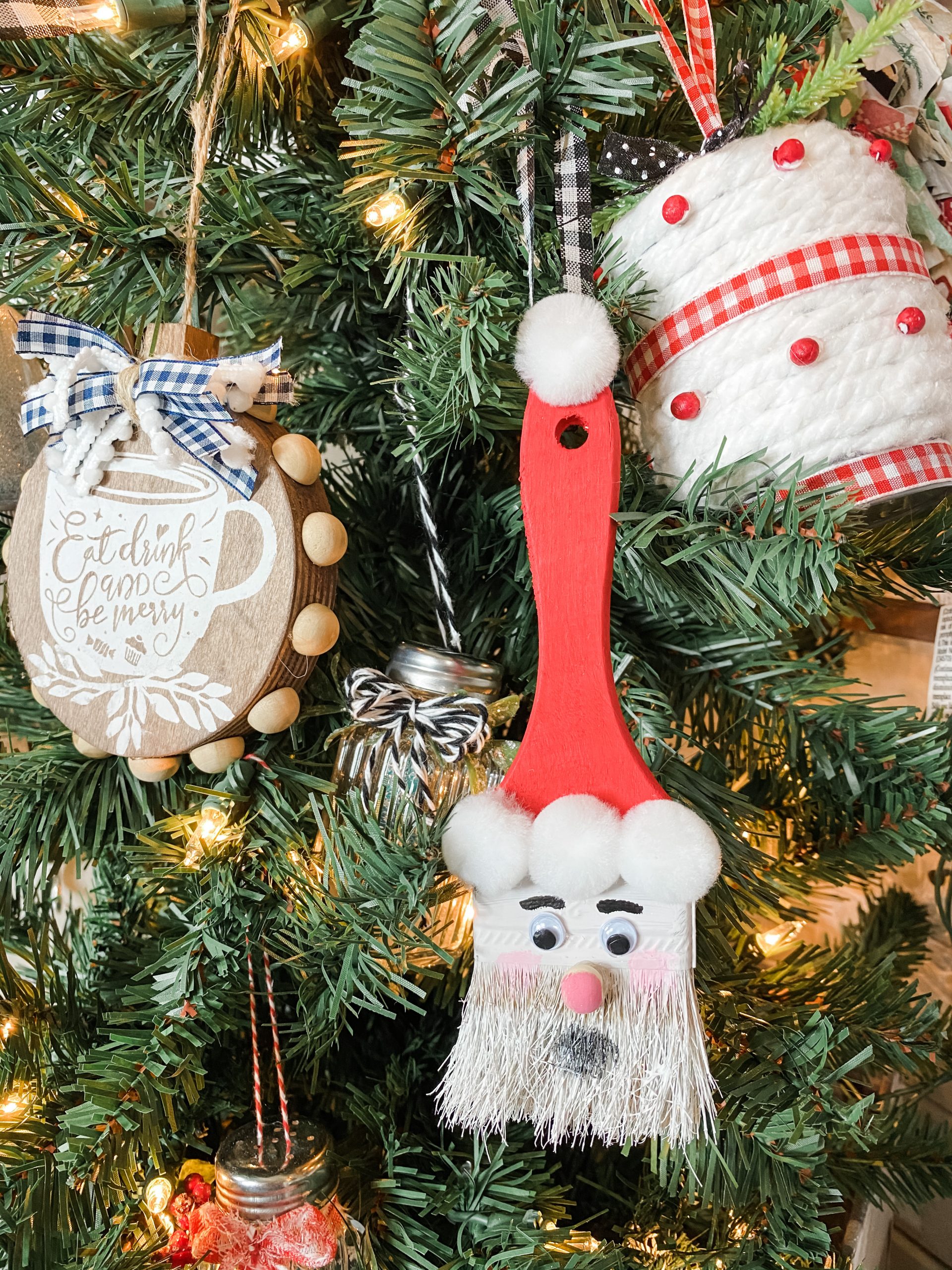 decorações DIY de árvore de natal