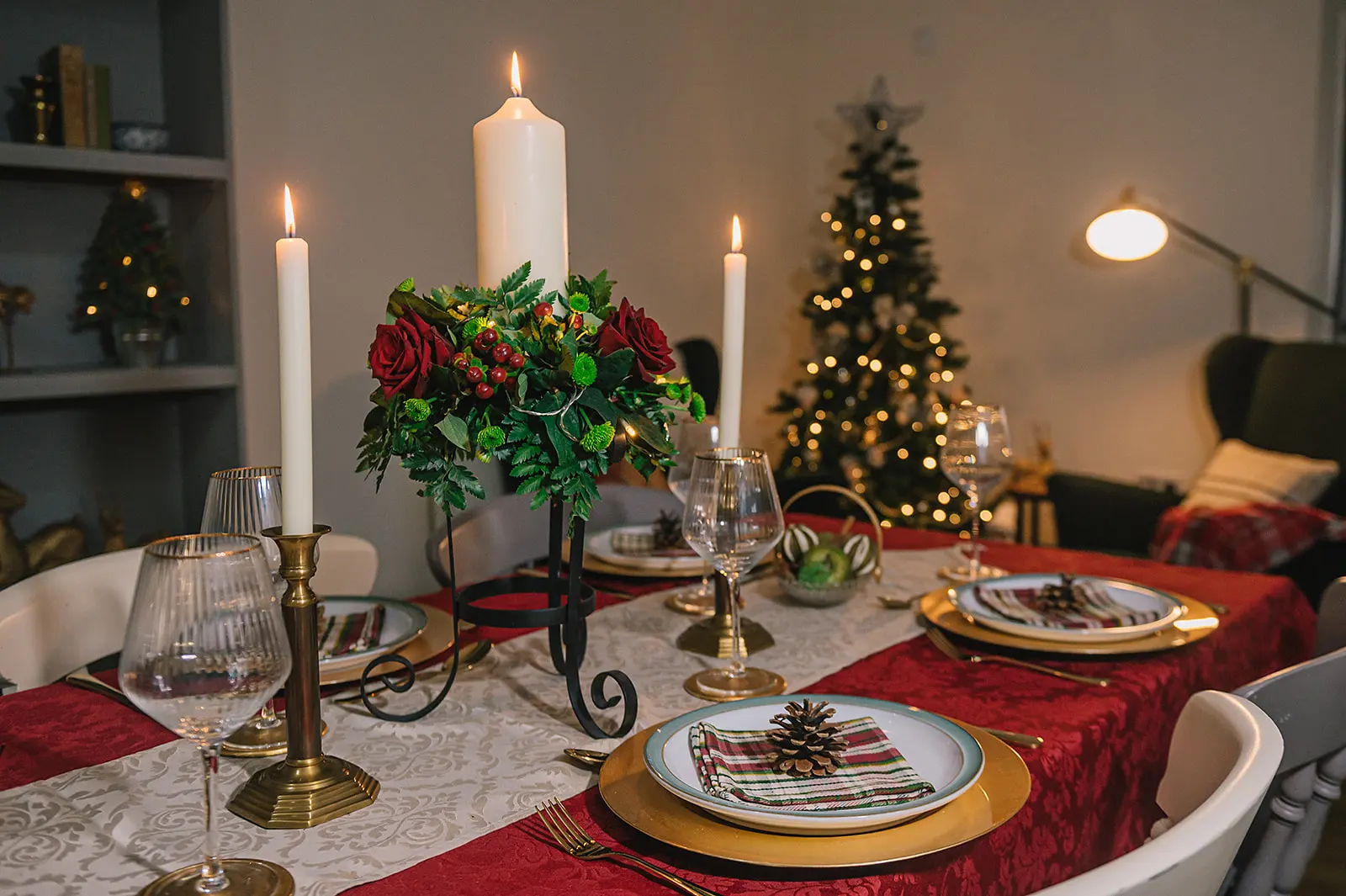 mesa de jantar para natal