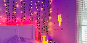 neon na decoração do quarto