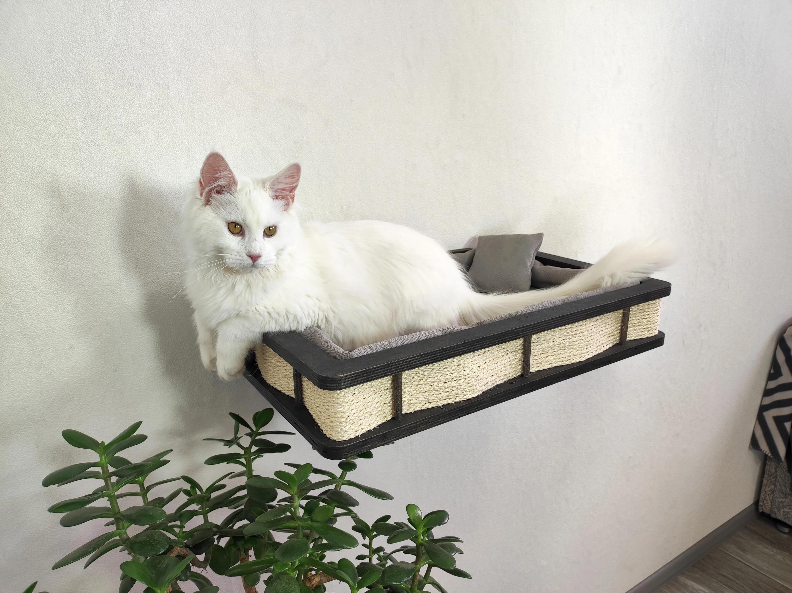 cama suspensa de parede para gatos