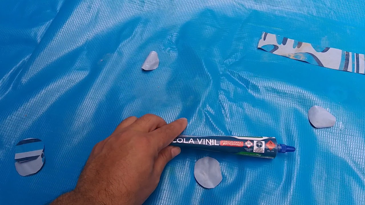 processo para remendar piscina de plástico