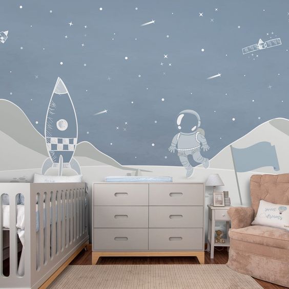 quarto infantil astronauta