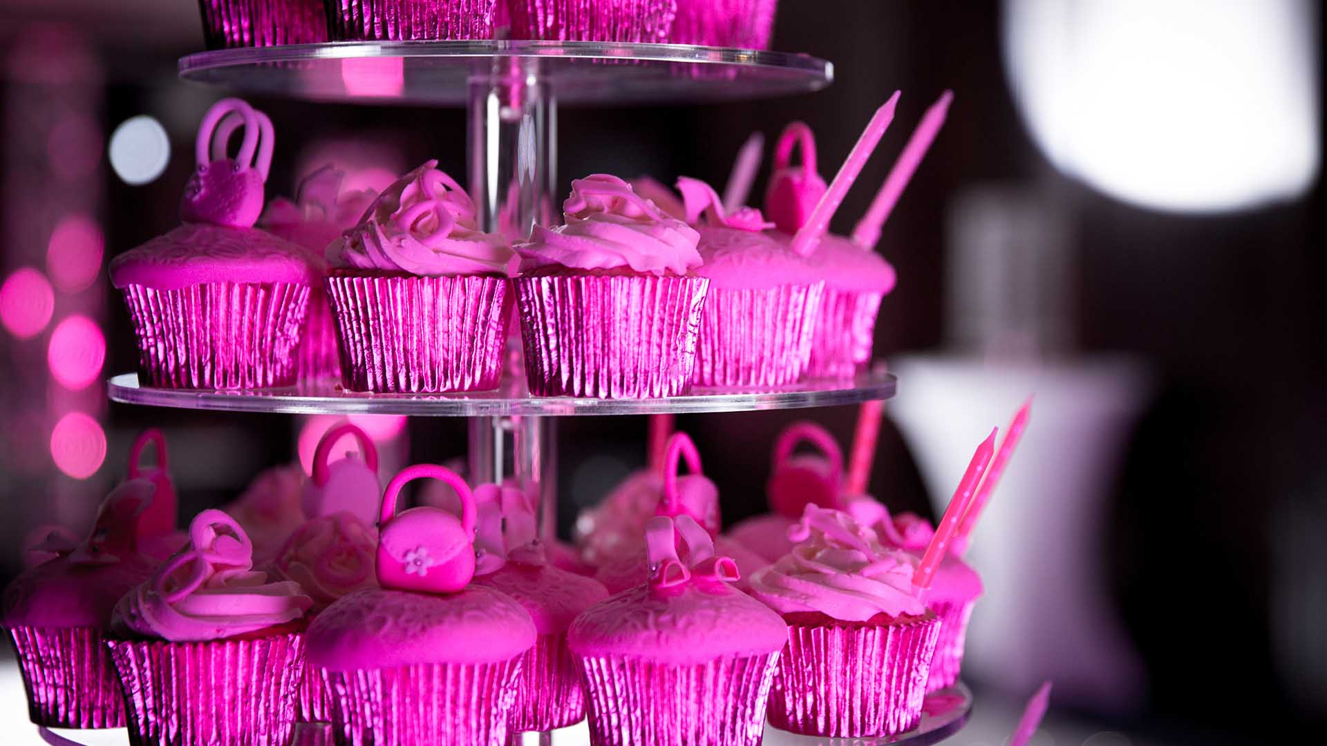cupcakes cor-de-rosa