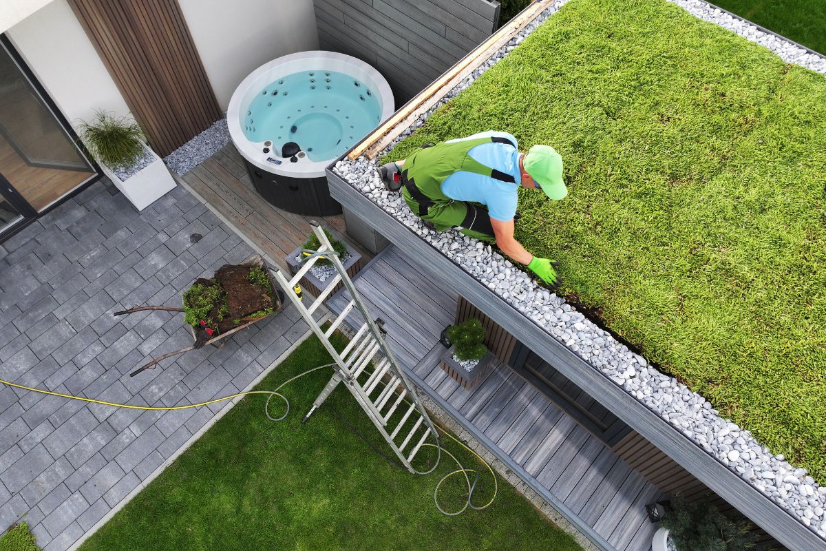instalação de telhado verde